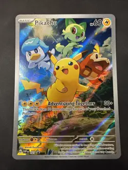 Pikachu 027 Near Mint Scarlet & Violet Black Star Promo #27 Pokemon TCG Shipnow - Image 1