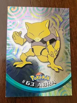 LP! HOLO 1999 Topps Pokemon Series 1 - Abra #63 Blue Logo - Image 1