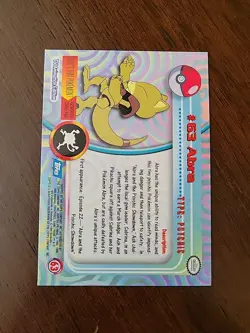 LP! HOLO 1999 Topps Pokemon Series 1 - Abra #63 Blue Logo - Image 2