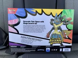 Pokemon Ascended Heroes Premium Poster Collection Mega Lucario - NEW/SEALED - Image 2