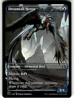 Dreamtail Heron (Showcase) Ikoria: Lair of Behemoths Regular MTG - Image 1