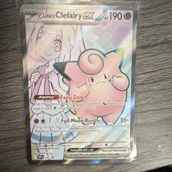 Pokemon Lillie's Clefairy ex 195 Scarlet & Violet Promo Holo Basic 190 HP - Image 1