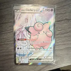 Pokemon Lillie's Clefairy ex 195 Scarlet & Violet Promo Holo Basic 190 HP - Image 2