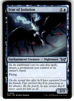 Fear of Isolation Duskmourn: House of Horror Regular MTG - Image 1