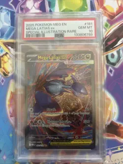 2025 Pokemon Meg En Mega Latias Ex SIR PSA 10 #181 - Image 1