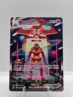 Deoxys VMAX GG45/GG70 Holo VMAX Rare Crown Zenith Galarian Gallery Pokemon NM - Image 1