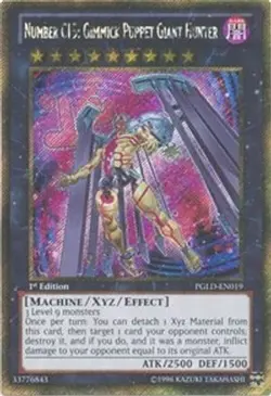 Yugioh - Number C15: Gimmick Puppet Giant Hunter (1st Edition) - PGLD-EN019 (P) - Image 1