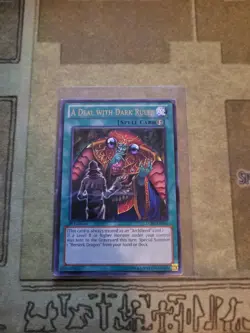 YUGIOH A DEAL WITH DARK RULER LCJW-EN241 RARE 1ST ED LP - Image 1