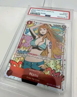 2024 One Piece OP06 En Nami Treasure Rare #007 PSA 10 Gem Mint - Image 4