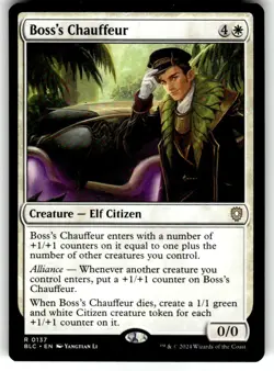 Boss's Chauffeur Commander: Bloomburrow Regular MTG - Image 1
