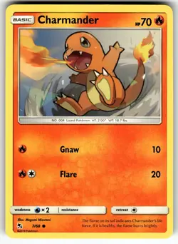 Charmander 7/68 Hidden Fates NM Pokemon Card TCG - Image 1