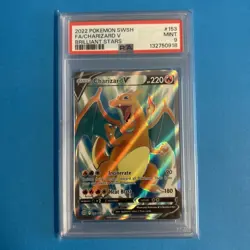 Pokemon Card - Charizard V Full Art 153/172 Swsh09 Brilliant Stars Holo - PSA 9 - Image 1