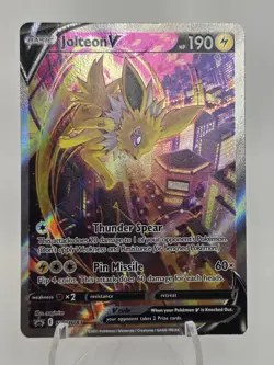 Pokemon | Jolteon V | SWSH183 Sword & Shield Black Star Promo Card Holo TCG BSP - Image 1