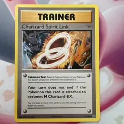 Pokemon Charizard Spirit Link Uncommon Trainer Card 75/108 Evolutions English - Image 1