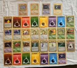 Vintage Pokemon TCG Lot of 35 Cards 1st edition /holo / shadowless / base set 2 - Image 1
