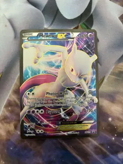 Mewtwo EX XY125 Full Art Black Star Promo Holo Pokemon Card Full Art Rare LP- - Image 1