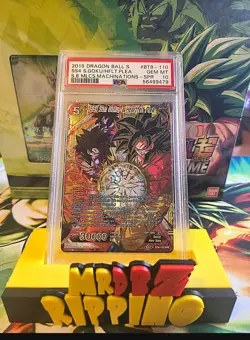 Dragon Ball Super Card Game SS4 Son Goku a Heartfelt Plea Card BT8-110 PSA 10 - Image 1
