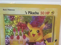 Pokemon Birthday Pikachu Promo Holo 50 HP Basic 24/Promo Card - Image 5