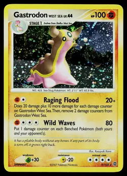 Pokemon Card - Gastrodon West Sea Secret Wonders 9/132 Holo Rare - Image 1