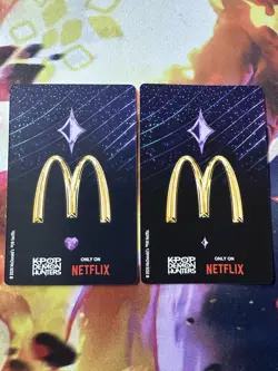 McDonald's KPOP Demon Hunters Netflix Collectible Card SET LOT Jinu & Rumi Chase - Image 4