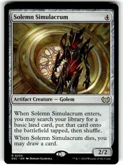 Solemn Simulacrum Commander: Duskmourn: House of Horror Regular MTG - Image 1