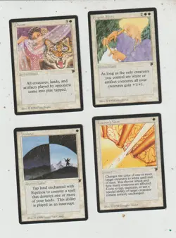 Lot x4 cards LEGENDS MAGIC MTG ENGLISH 1994 NM Angelic Voices, Kismet, Heaven's - Image 1