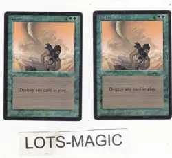 Lot x2 cartes Desert Twister ARABIAN MAGIC MTG ENGLISH 1993 EX+/NM Vintage - Image 1