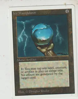 x1 carte Icy Manipulator UNLIMITED MAGIC MTG ENGLISH 1993 EX-NM vintage - Image 1