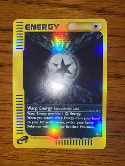 Warp Energy 147/147 Holo E-Reader Vintage Aquapolis Pokemon Card - Image 1