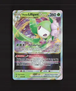 Hisuian Lilligant VSTAR 018/189 Astral Radiance Ultra Rare Holo Pokemon Card NM - Image 1