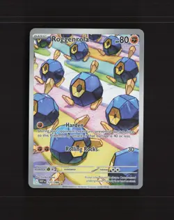 Roggenrola 127/086 White Flare Full Art Ultra Rare Holo Pokemon Card NM - Image 1