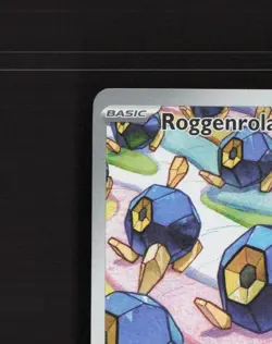 Roggenrola 127/086 White Flare Full Art Ultra Rare Holo Pokemon Card NM - Image 3