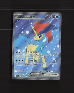 Keldeo ex 159/086 White Flare Full Art Ultra Rare Holo Pokemon Card NM - Image 1