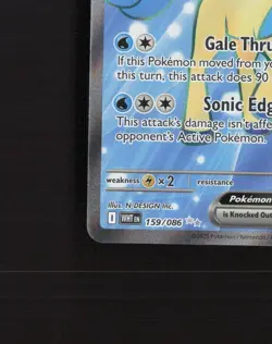 Keldeo ex 159/086 White Flare Full Art Ultra Rare Holo Pokemon Card NM - Image 5