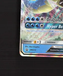 Gyarados GX SM212 Sun & Moon Black Star Promo Holo Pokemon Card LP+ - Image 5