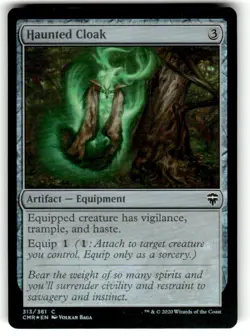 Haunted Cloak (313) Commander Legends Foil MTG - Image 1