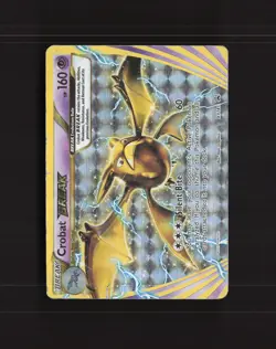 Crobat BREAK XY181 XY Full Art Black Star Promo Holo Pokemon Card DMG - Image 1