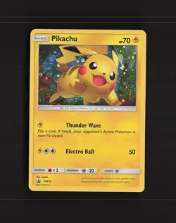 Pikachu SM76 Sun & Moon Black Star Promo Holo Pokemon Card MP - Image 1