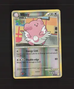 Blissey 36/123 HeartGold SoulSilver Reverse Holo Pokemon Card LP - Image 1