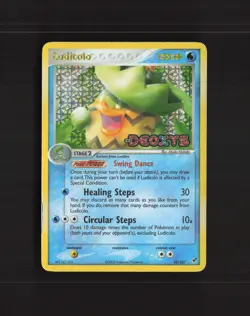Ludicolo 10/107 EX Deoxys Reverse Holo Rare Stamped Pokemon Card LP - Image 1