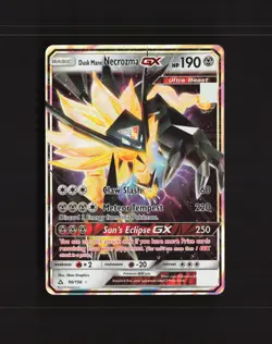 Dusk Mane Necrozma GX 90/156 Ultra Prism Ultra Rare Holo Pokemon Card LP - Image 1