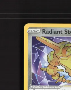 Radiant Steelix 124/196 Lost Origin Ultra Rare Holo Pokemon Card NM - Image 3