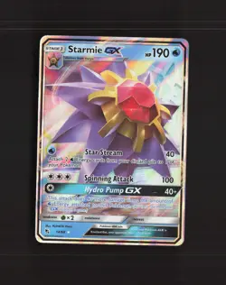 Starmie GX 14/68 Hidden Fates Ultra Rare Holo Pokemon Card DMG - Image 1