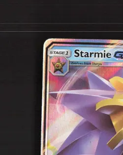 Starmie GX 14/68 Hidden Fates Ultra Rare Holo Pokemon Card DMG - Image 3