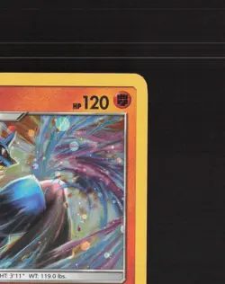 Lucario SM54 Sun & Moon Black Star Promo Holo Pokemon Card LP - Image 4