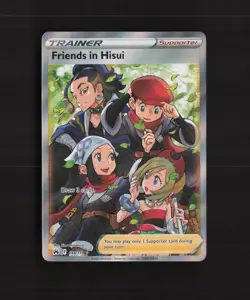Friends in Hisui 148/159 Crown Zenith Full Art Ultra Rare Holo Pokemon Card NM - Image 1