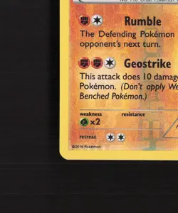 Zygarde 53/124 Fates Collide Reverse Holo Pokemon Card DMG - Image 5