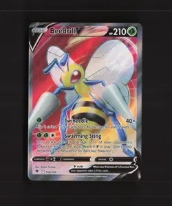 Beedrill V 160/189 Astral Radiance Full Art Ultra Rare Holo Pokemon Card NM - Image 1