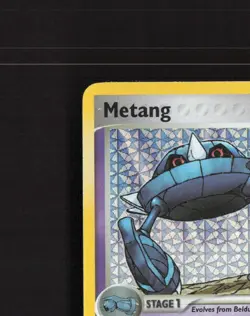 Metang 40/107 EX Deoxys Reverse Holo Stamped Pokemon Card LP - Image 3