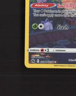 Kricketune GG02/GG70 Crown Zenith Full Art Ultra Rare Holo Pokemon Card MP - Image 5